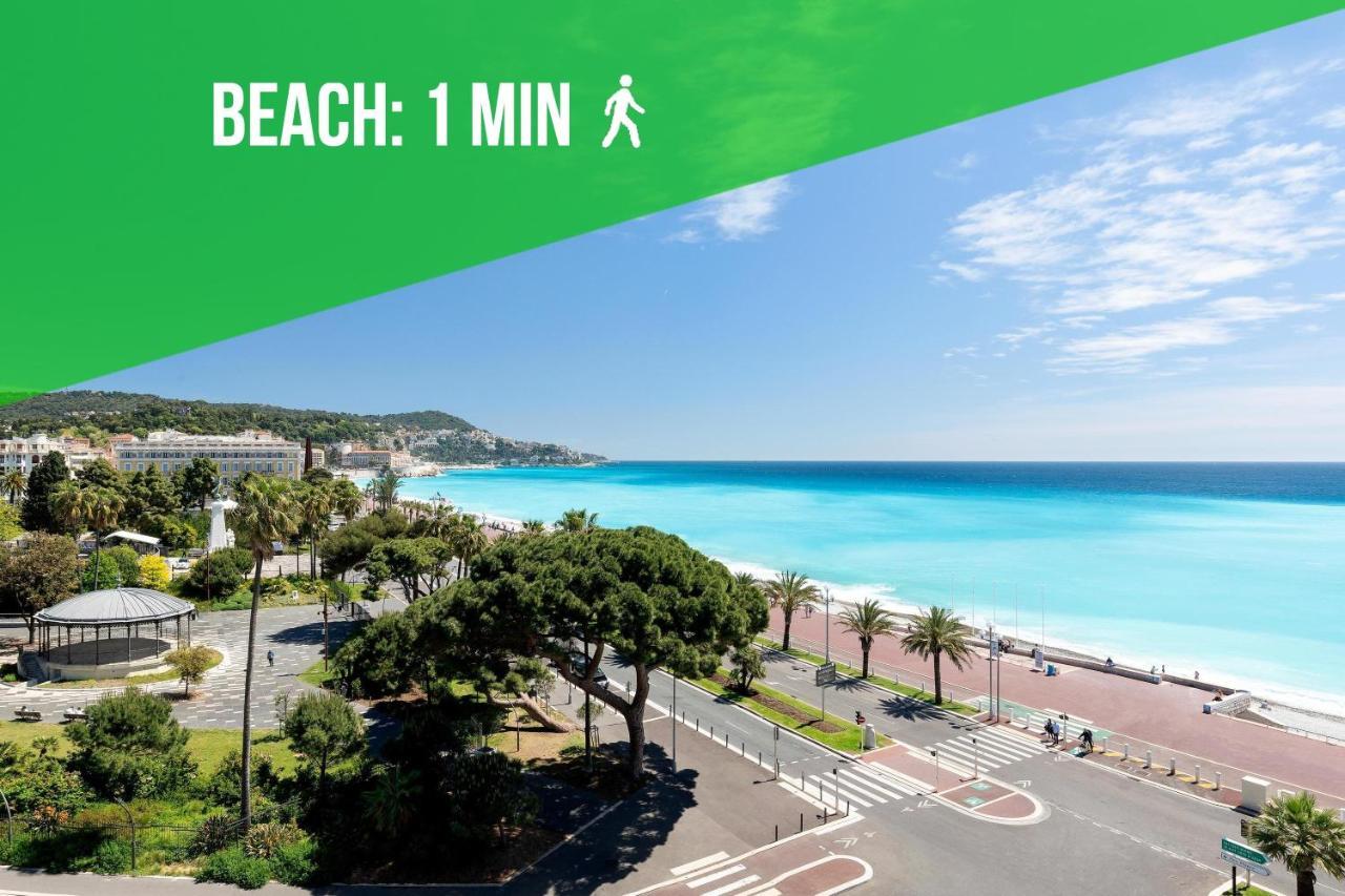 Beach - Kitchen - Wifi - Air Conditioning - Center - Tram Nicea Zewnętrze zdjęcie